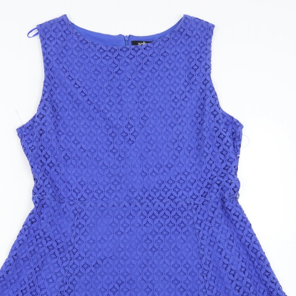 Wallis Womens Blue   Fit & Flare  Size 16