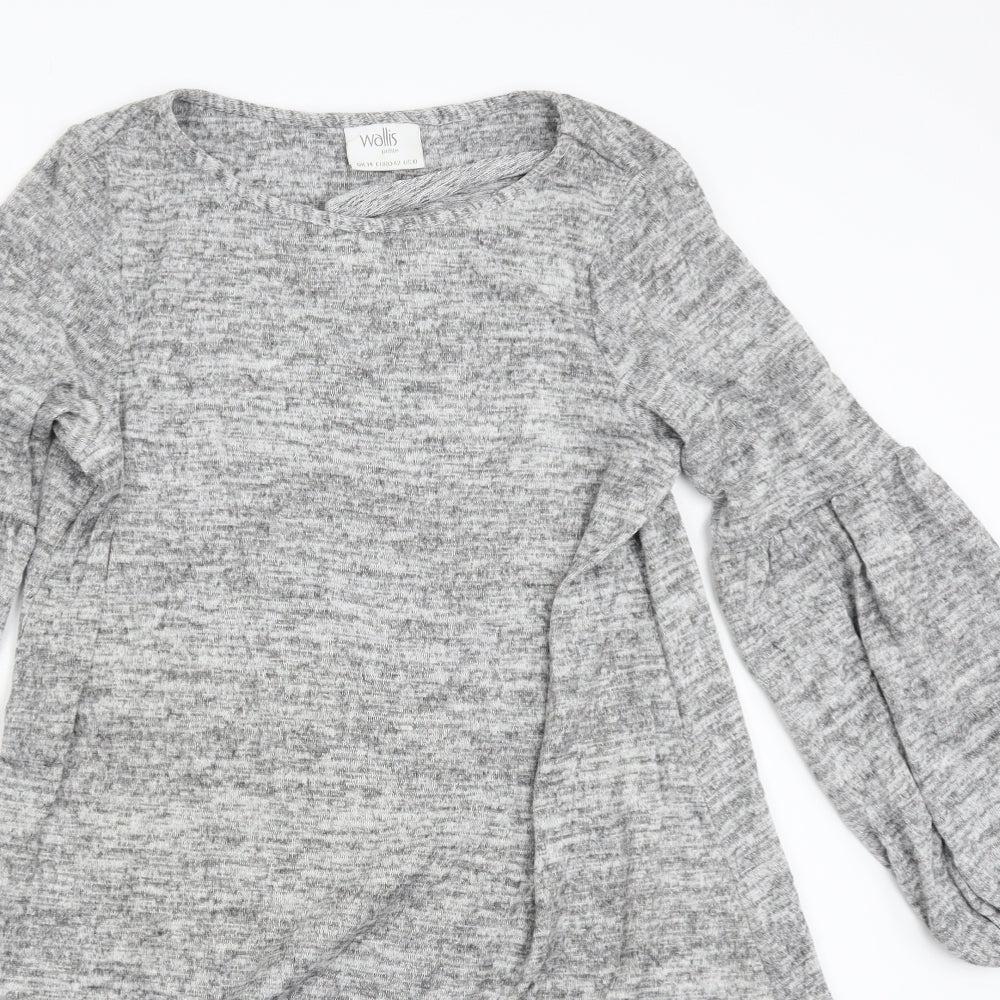 Wallis Womens Grey   Jumper Dress  Size 14