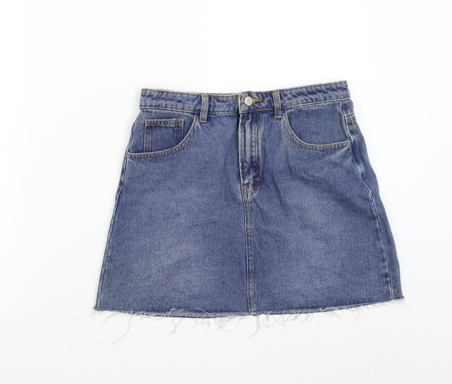 Primark Womens Blue  Denim Mini Skirt Size 12