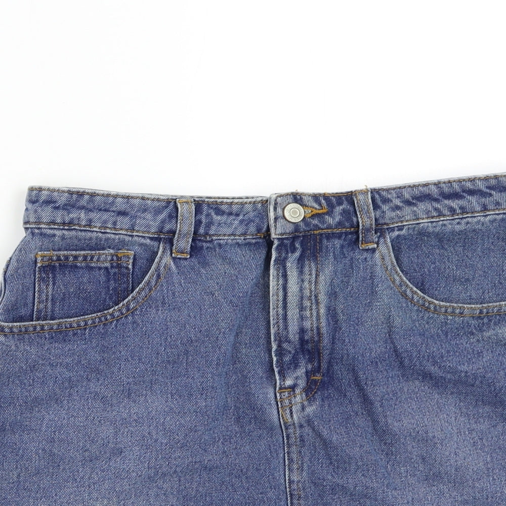 Primark Womens Blue  Denim Mini Skirt Size 12