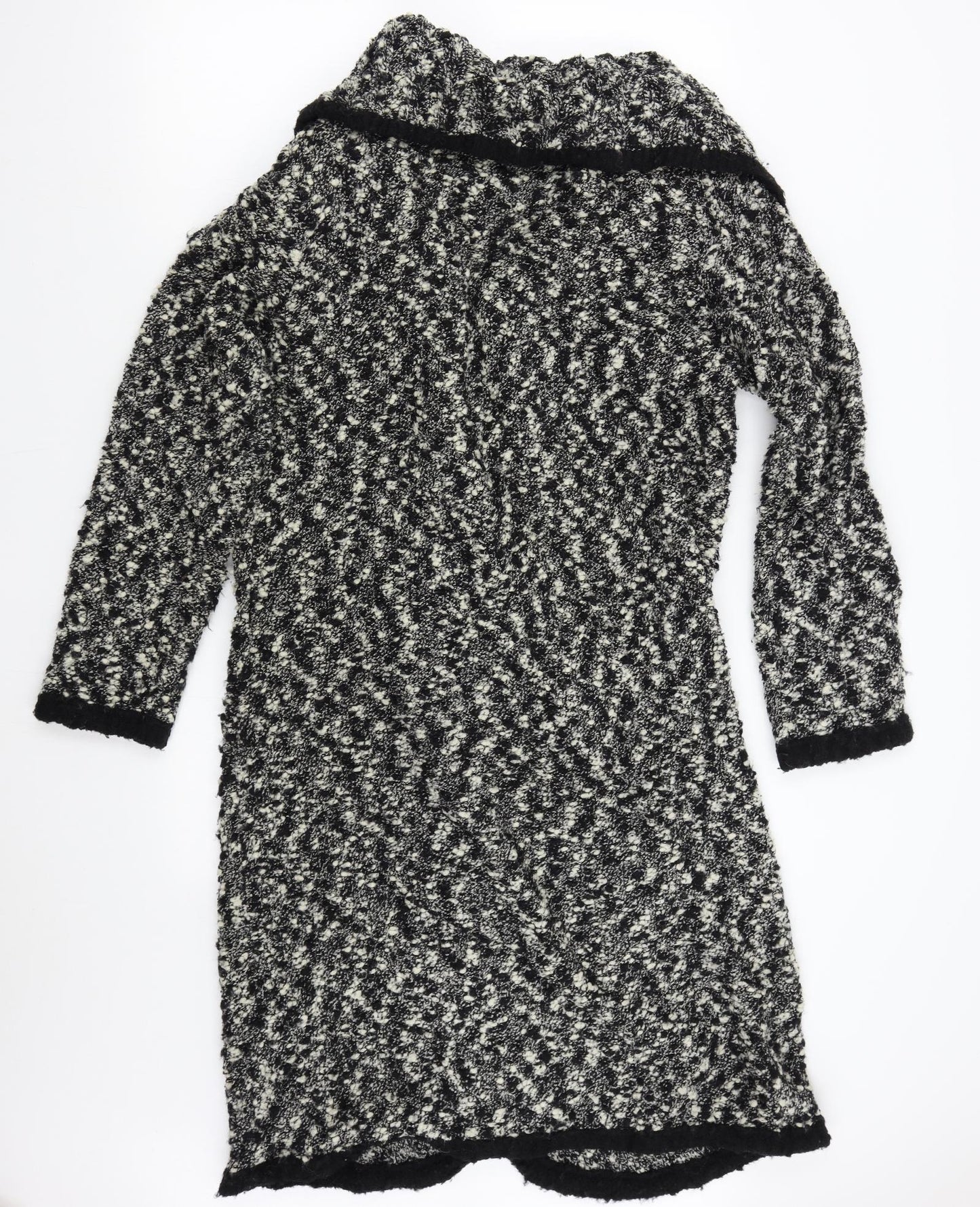 Per Una Womens Black  Knit Overcoat Coatigan Size L