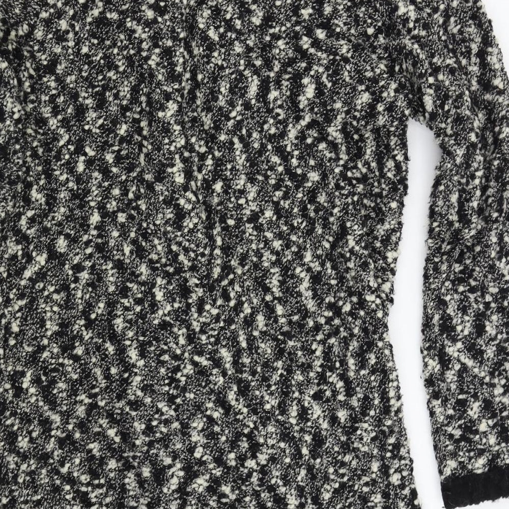 Per Una Womens Black  Knit Overcoat Coatigan Size L