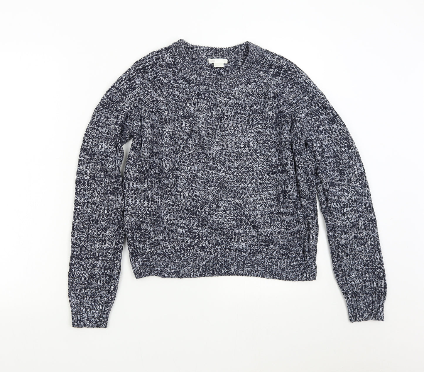 H&M Womens Blue  Knit Pullover Jumper Size M