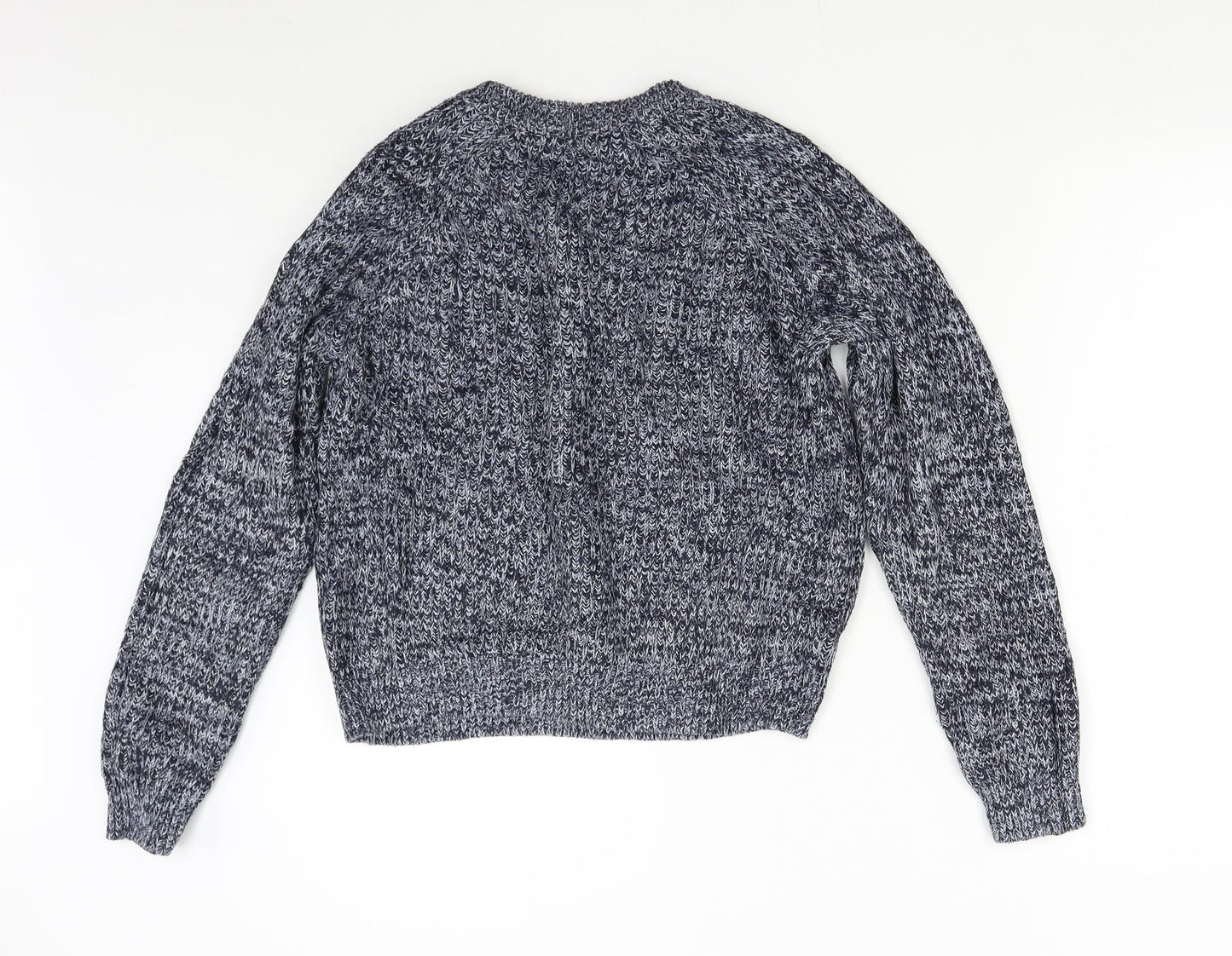 H&M Womens Blue  Knit Pullover Jumper Size M