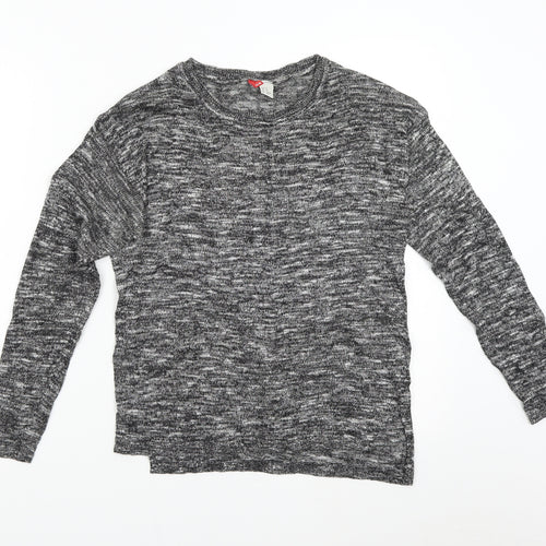 H&M Womens Grey  Knit Pullover Jumper Size XS