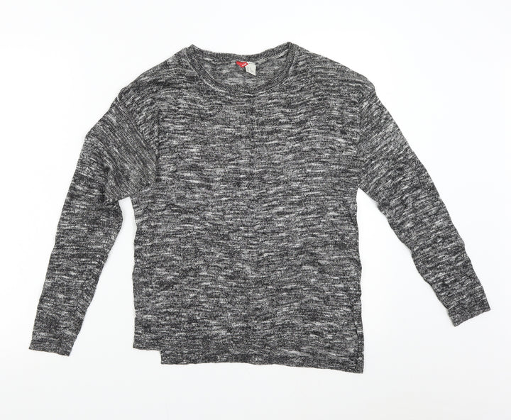 H&M Womens Grey  Knit Pullover Jumper Size XS