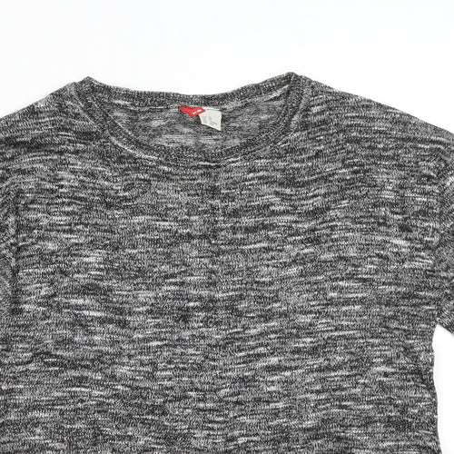 H&M Womens Grey  Knit Pullover Jumper Size XS