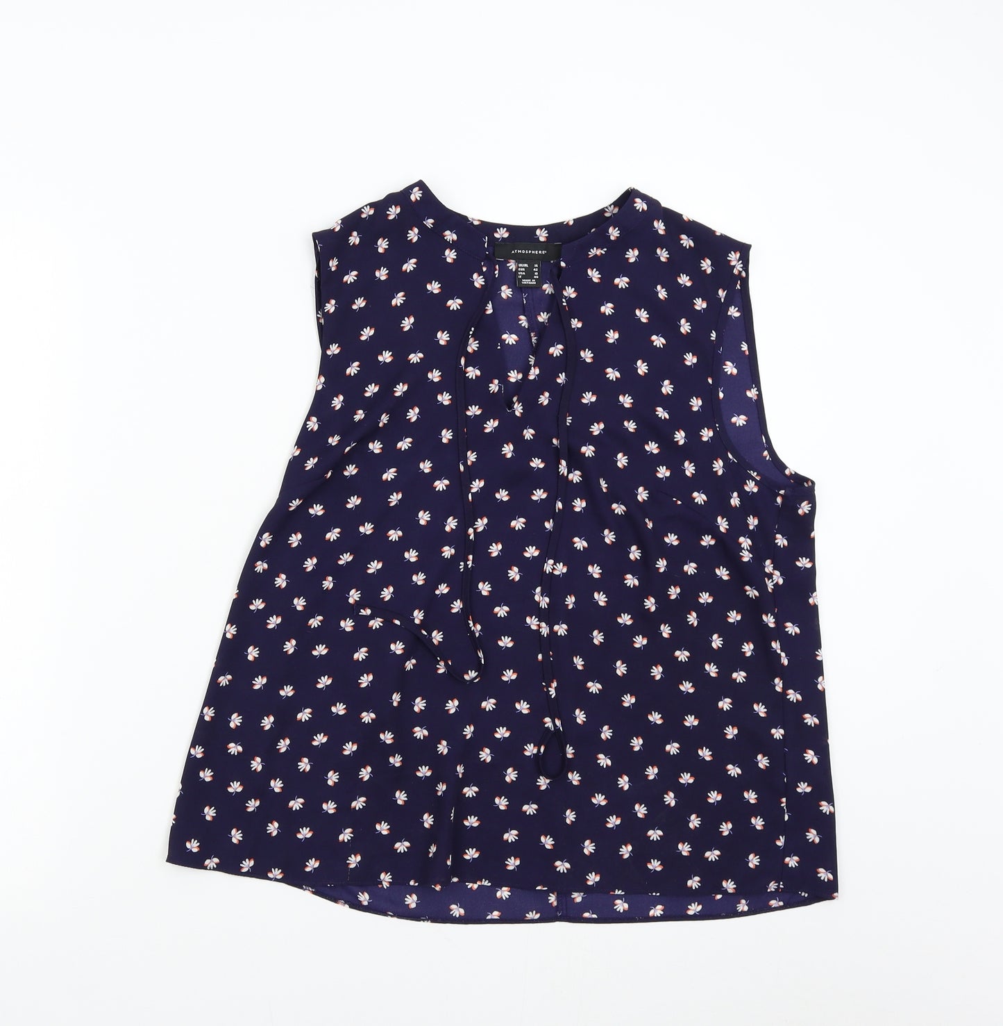 Primark Womens Blue Floral  Basic Blouse Size 14