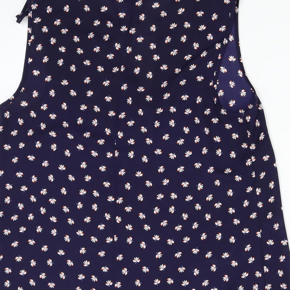 Primark Womens Blue Floral  Basic Blouse Size 14