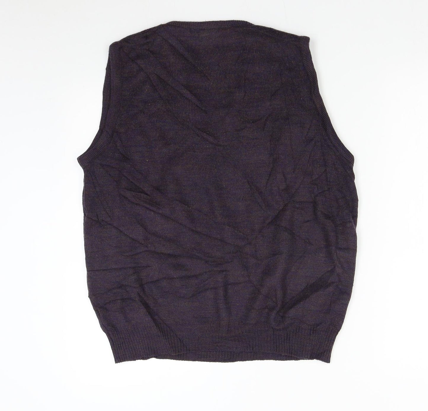 Invicta Mens Purple  Knit Vest Jumper Size L