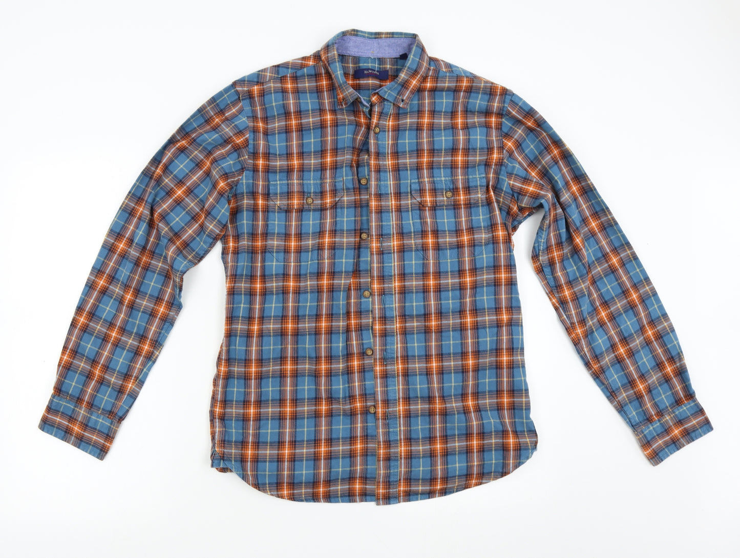 Haworth Mens Multicoloured Check   Button-Up Size M