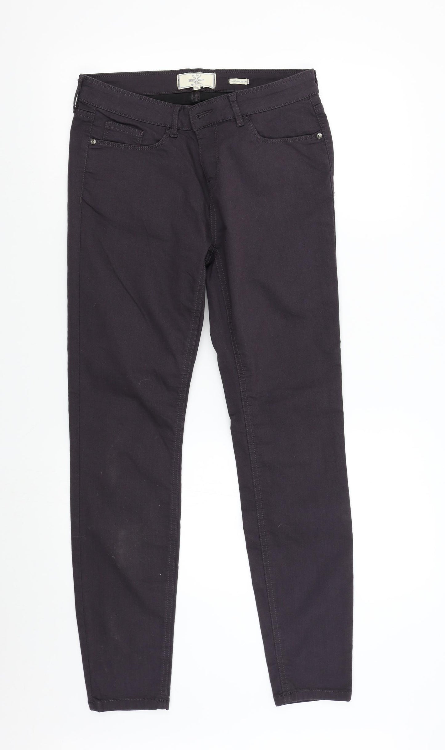 Fat Face Womens Grey  Denim Skinny Jeans Size 12 L29 in
