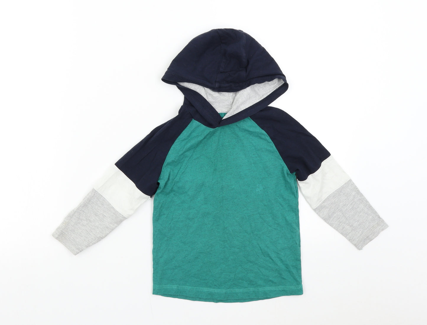 Matalan Boys Multicoloured Colourblock  Pullover Hoodie Size 3-4 Years