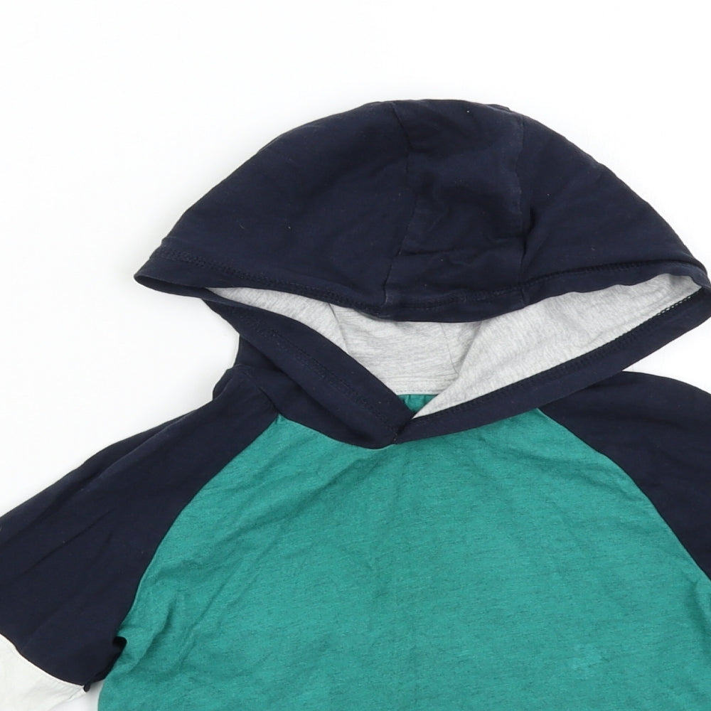Matalan Boys Multicoloured Colourblock  Pullover Hoodie Size 3-4 Years
