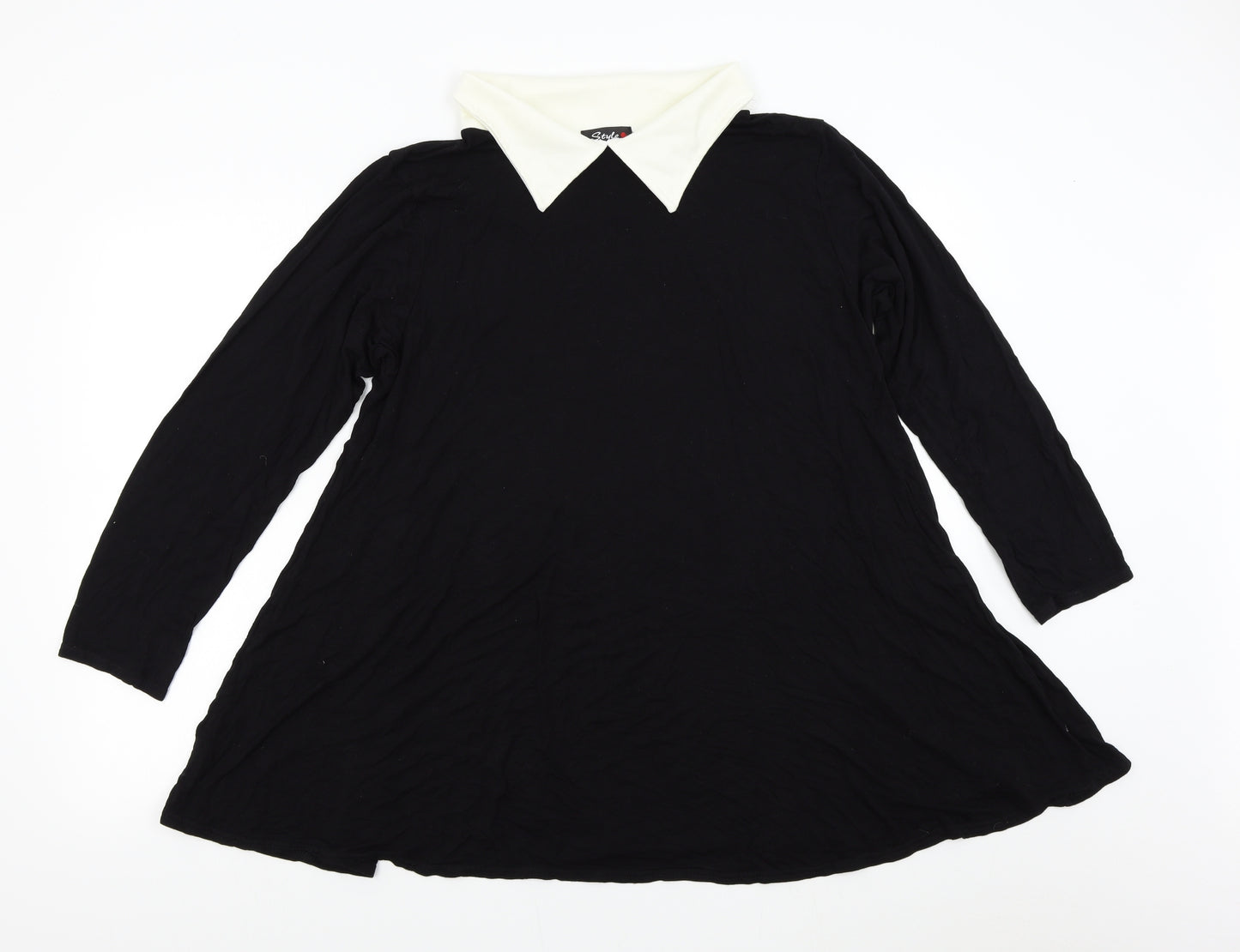 Style Womens Black   Basic Blouse Size 20