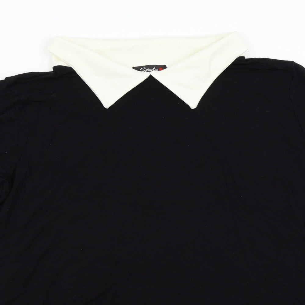 Style Womens Black   Basic Blouse Size 20