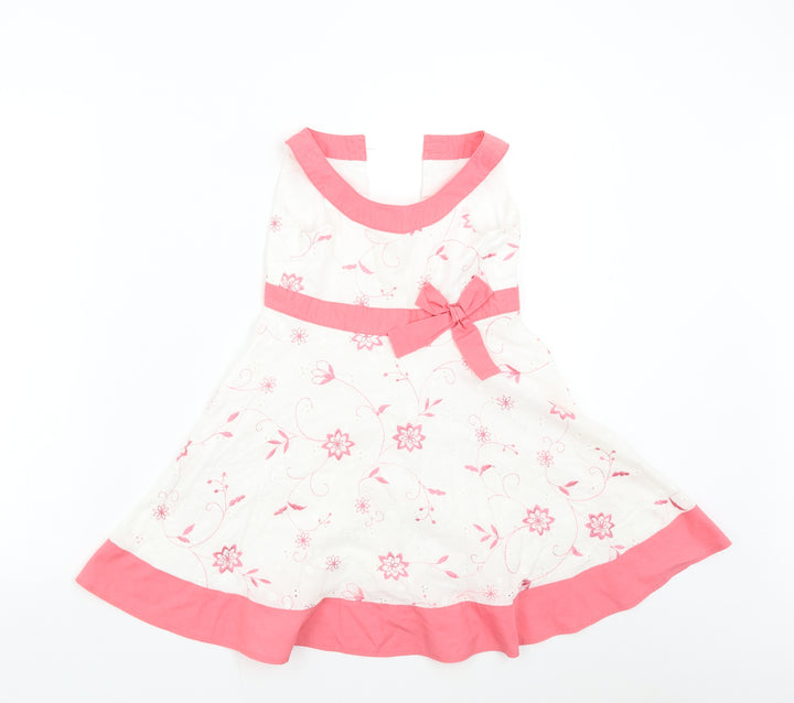 BHS Girls Multicoloured   Fit & Flare  Size 5 Years