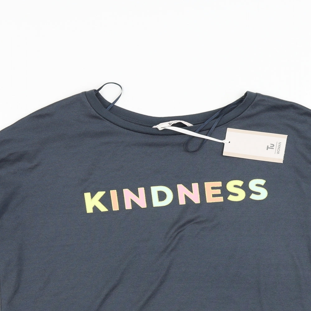 TU Womens Grey   Pullover Jumper Size 8  - Kindness