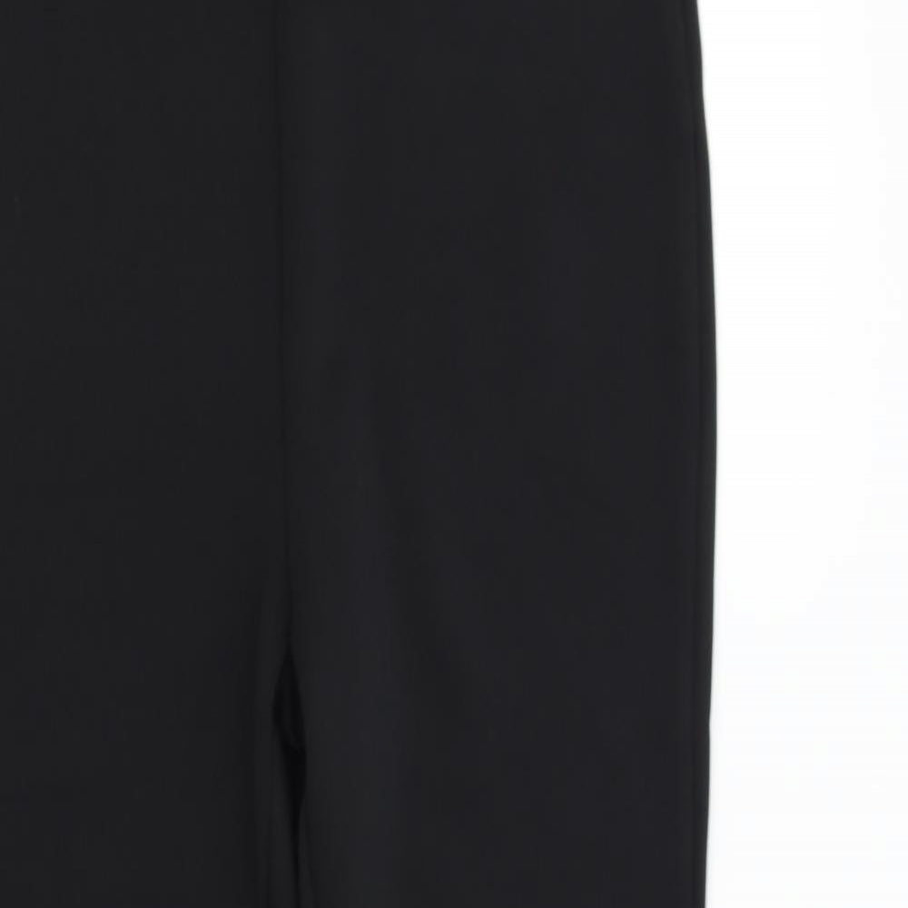 Papaya Womens Black   Trousers  Size 16 L28 in - Fleece Lined