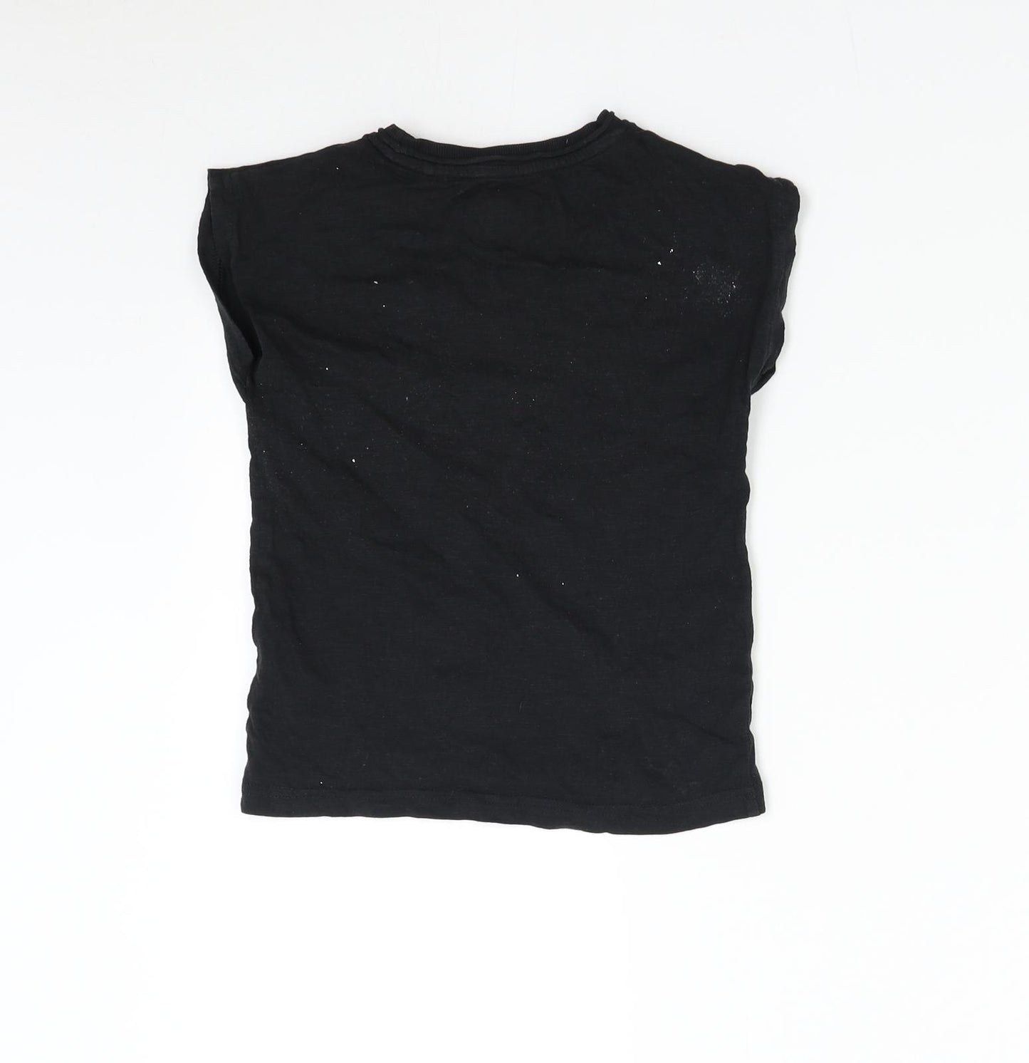 TU Boys Black   Basic T-Shirt Size 3-4 Years  - No Drama Llama