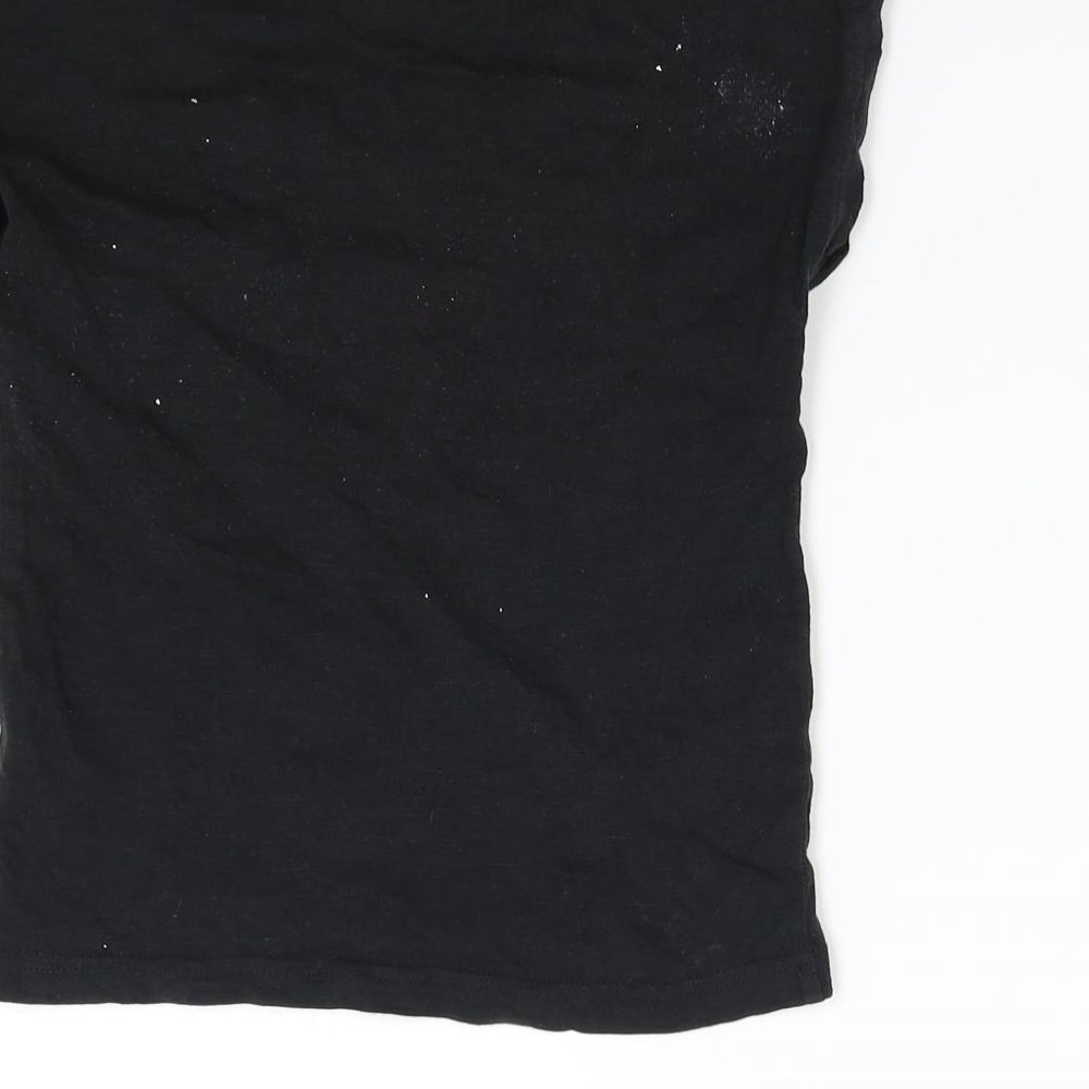 TU Boys Black   Basic T-Shirt Size 3-4 Years  - No Drama Llama