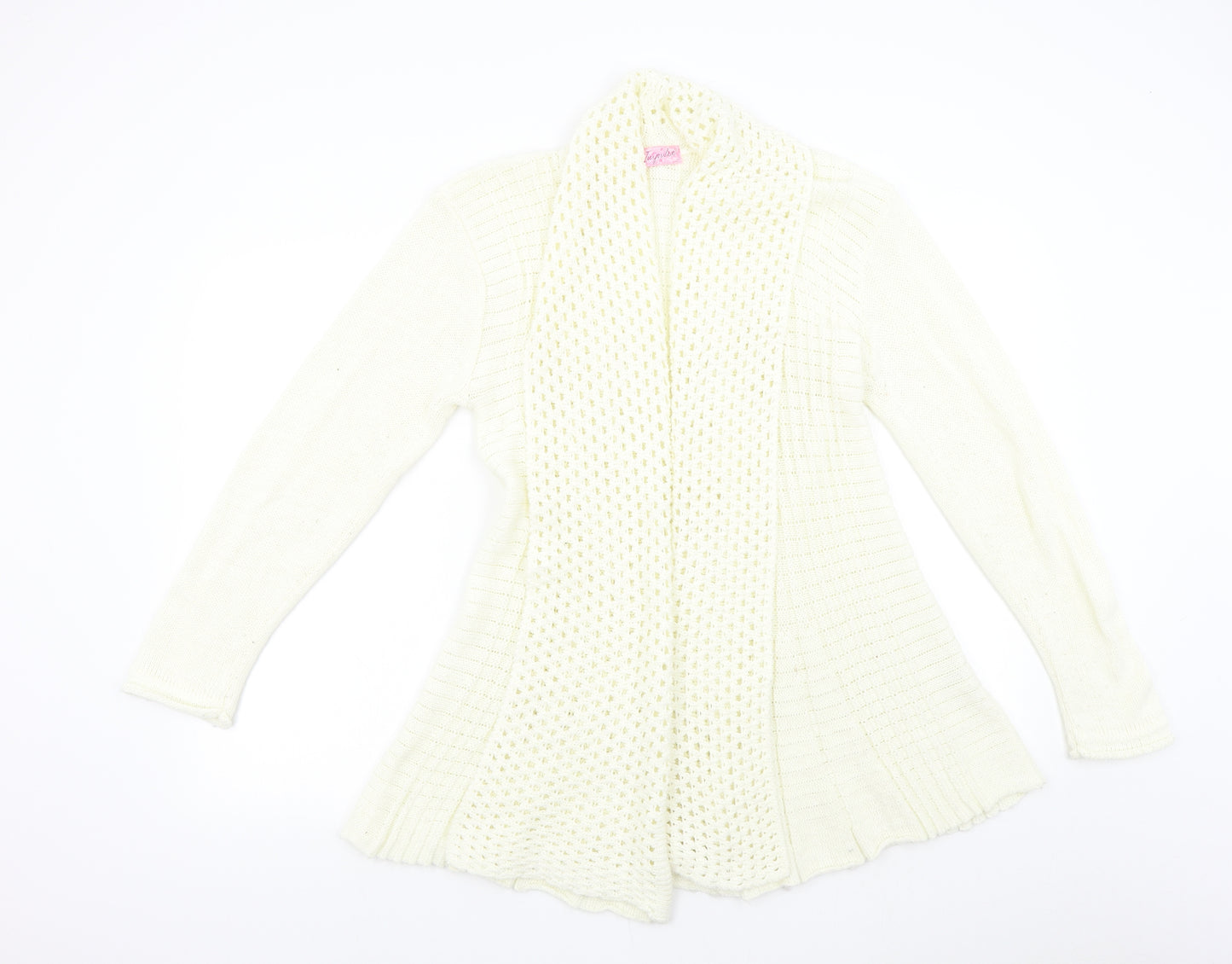 Impluse Womens Ivory  Knit Cardigan Jumper Size M