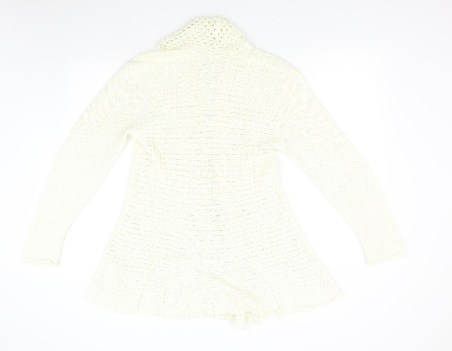 Impluse Womens Ivory  Knit Cardigan Jumper Size M