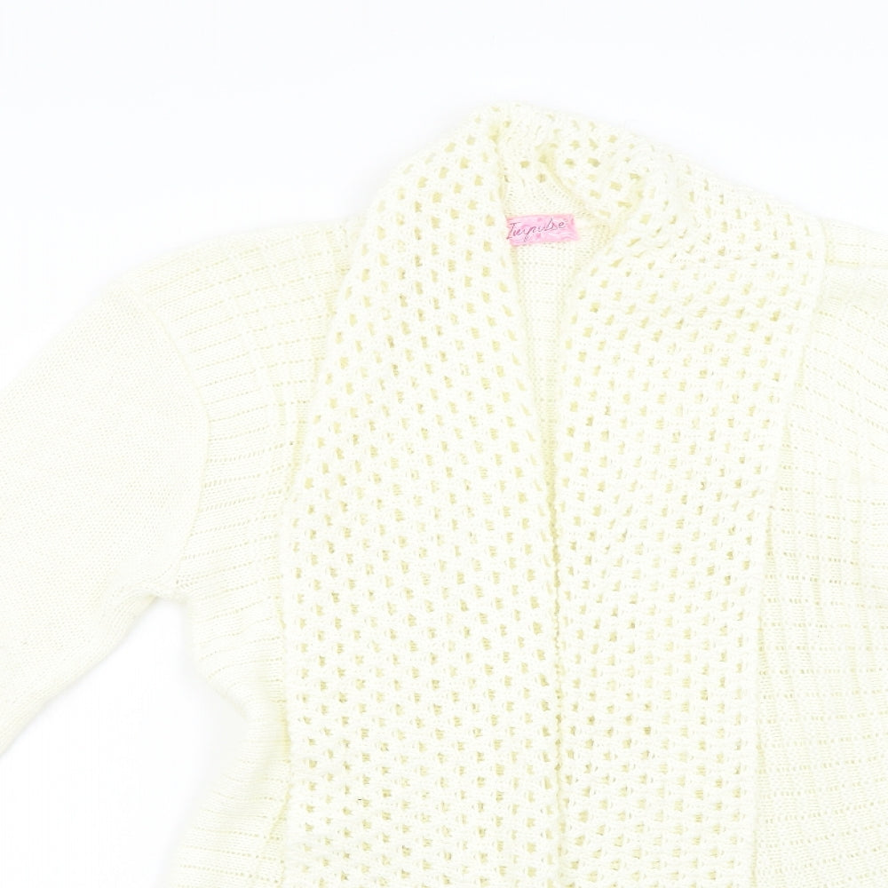 Impluse Womens Ivory  Knit Cardigan Jumper Size M