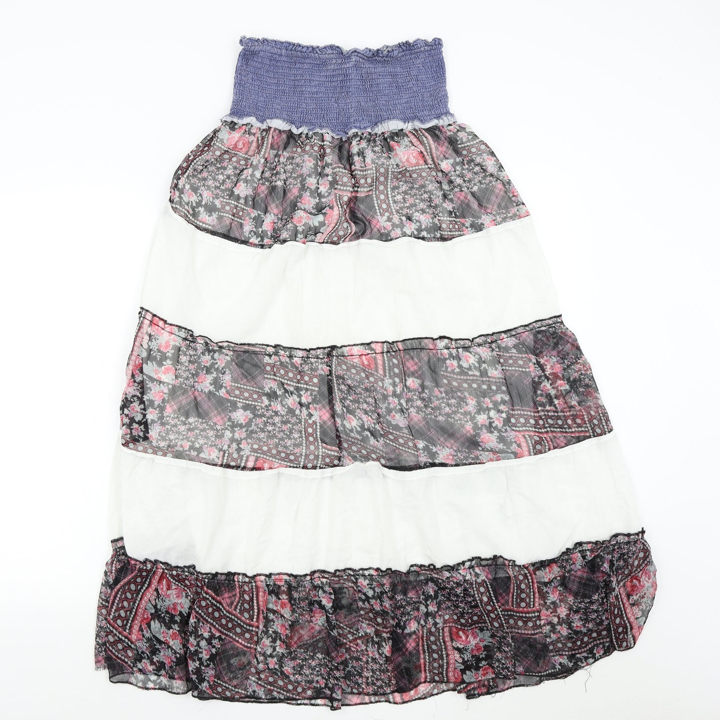 Lumineux Womens Multicoloured Floral  Maxi Skirt Size M  - High Waist