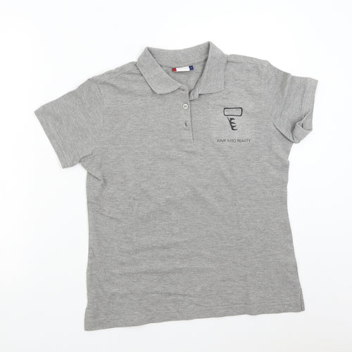 Clique Womens Grey   Basic Polo Size M  - Jump into Reality