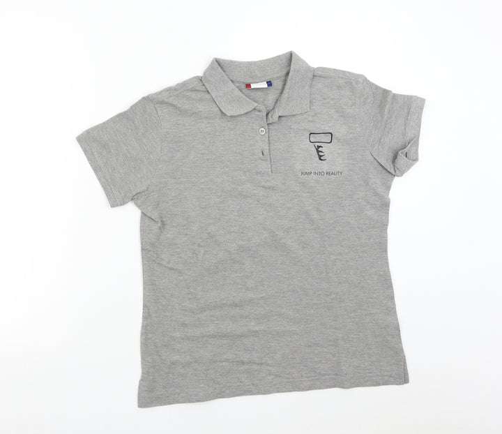 Clique Womens Grey   Basic Polo Size M  - Jump into Reality
