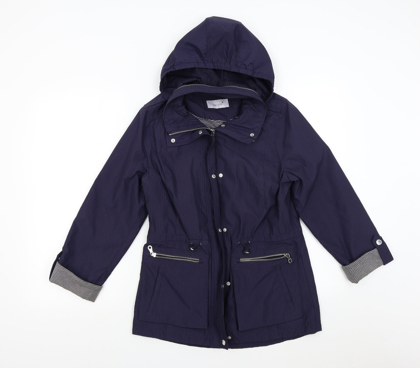 M&S Womens Blue   Overcoat Coat Size 8