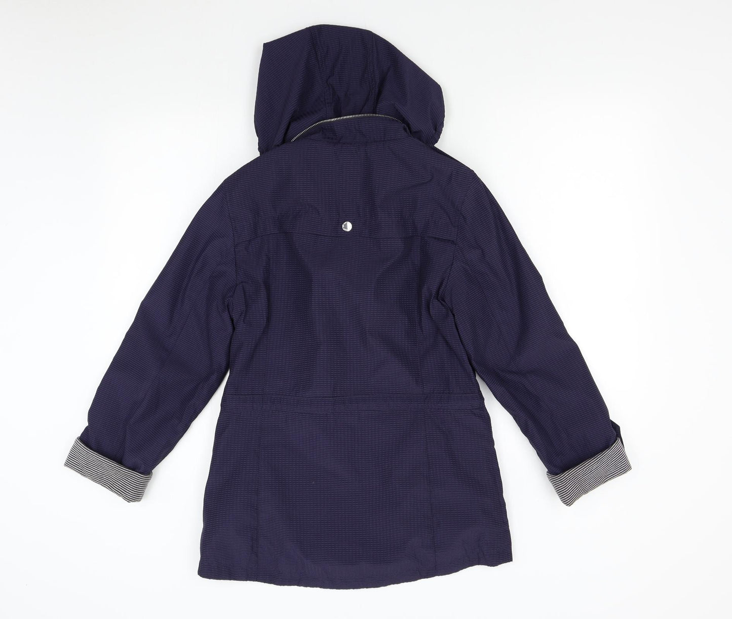 M&S Womens Blue   Overcoat Coat Size 8