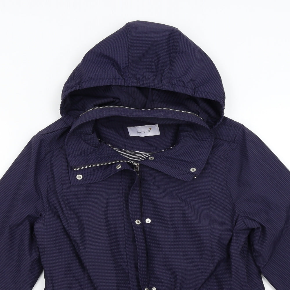 M&S Womens Blue   Overcoat Coat Size 8