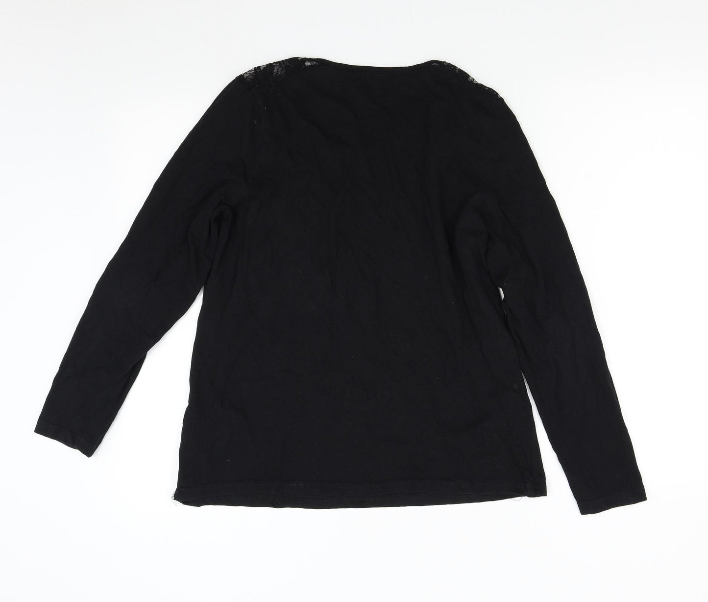 ESMARA Womens Black   Basic T-Shirt Size M