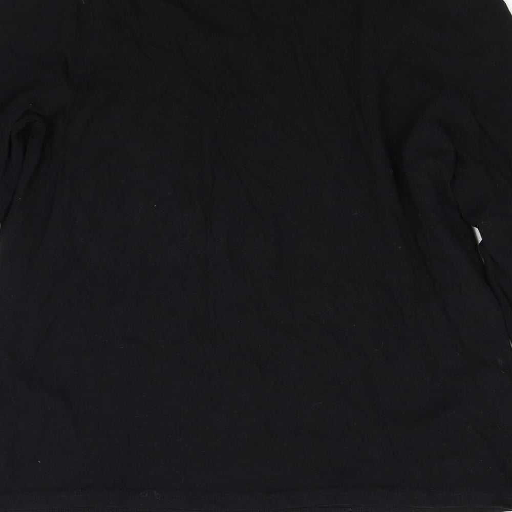 ESMARA Womens Black   Basic T-Shirt Size M