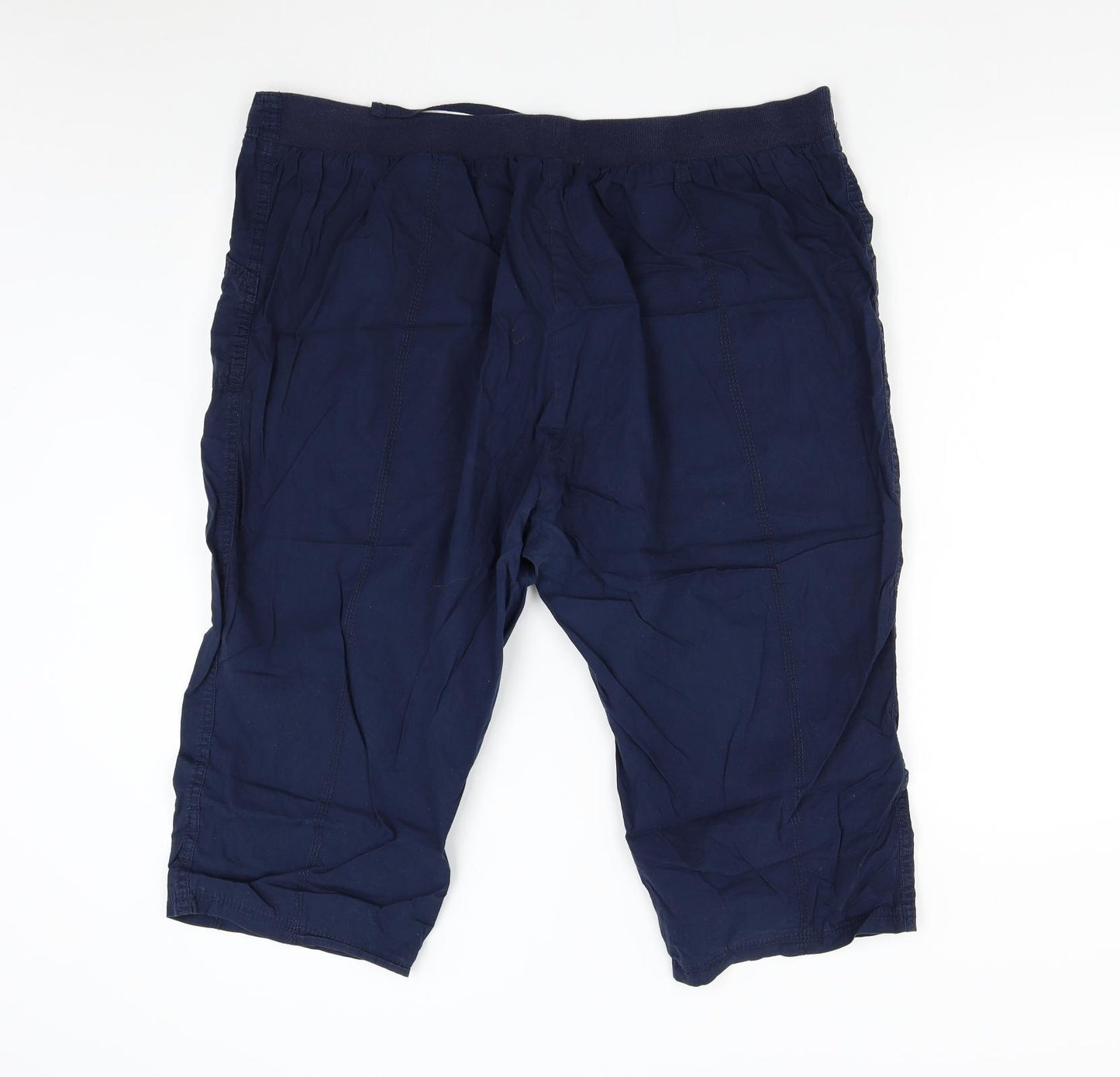 BM Casual Womens Blue   Bermuda Shorts Size 22