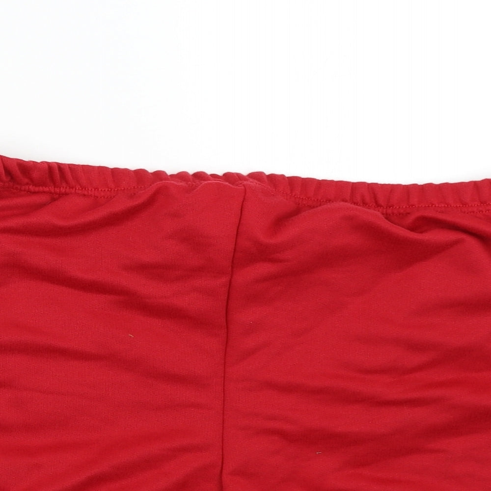 Boohoo Womens Red   Hot Pants Shorts Size 18