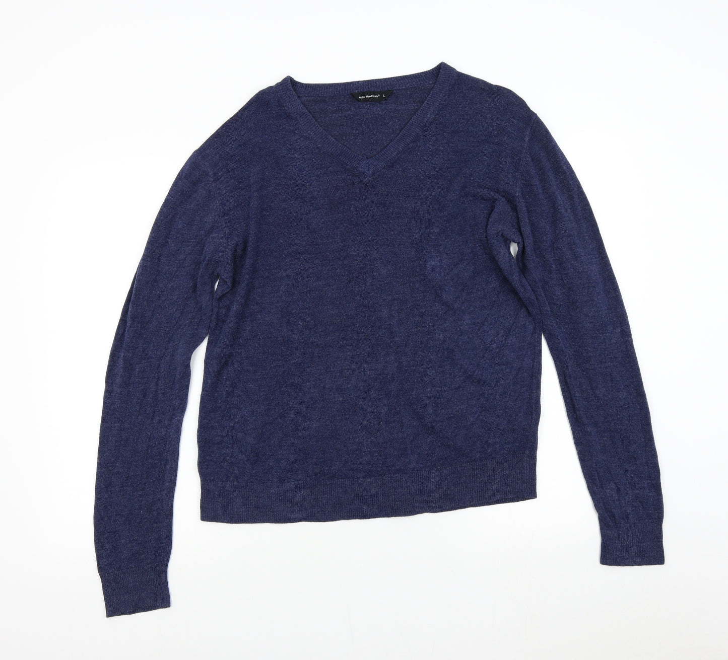 Primark Mens Blue  Knit Pullover Jumper Size L