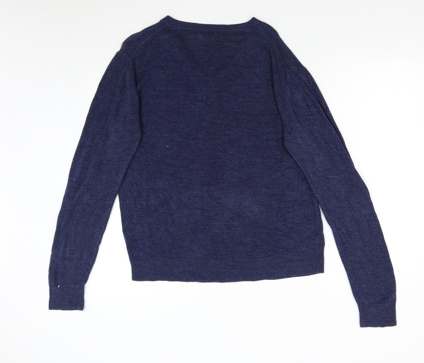 Primark Mens Blue  Knit Pullover Jumper Size L