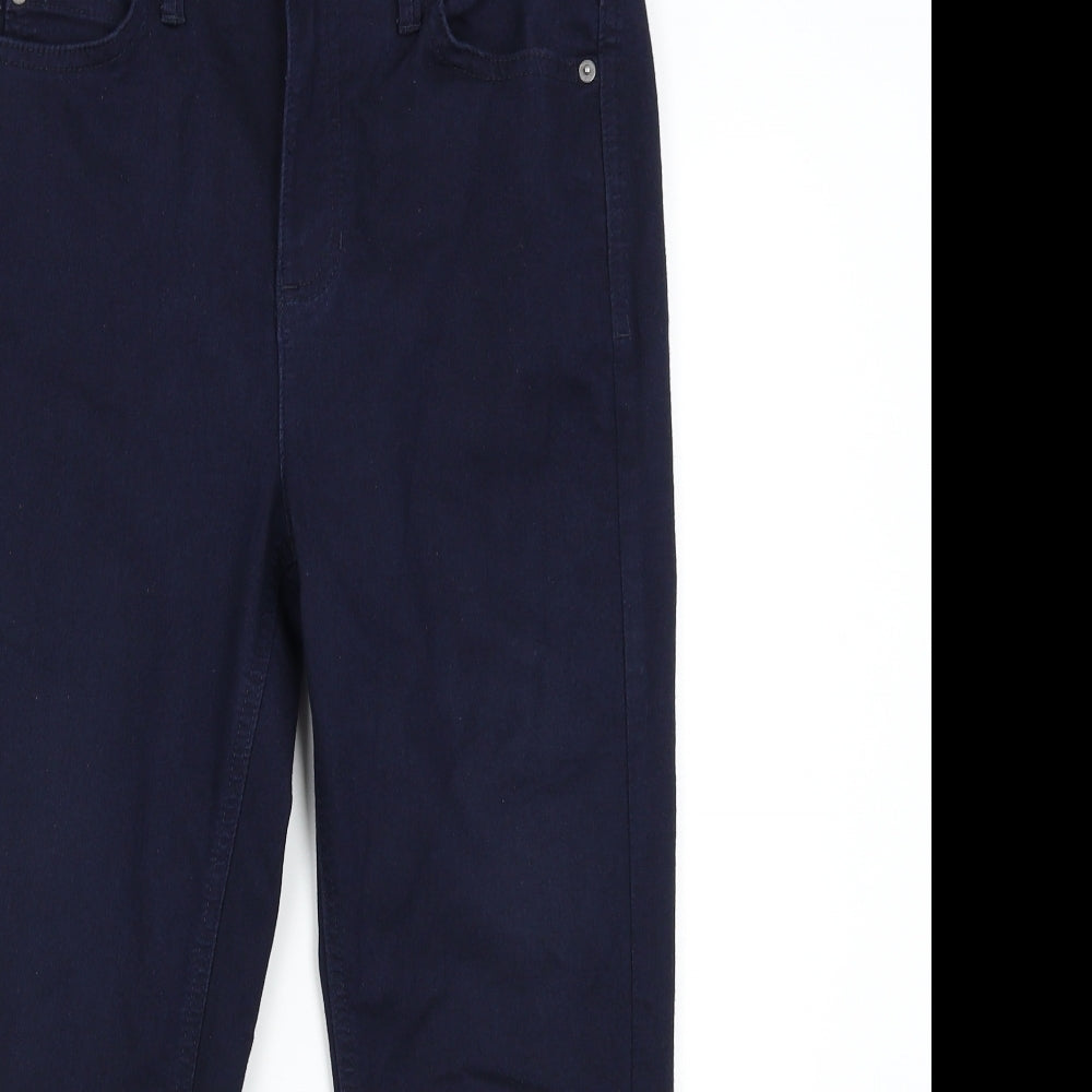 M&S Womens Blue   Capri Jeans Size 10 L21 in