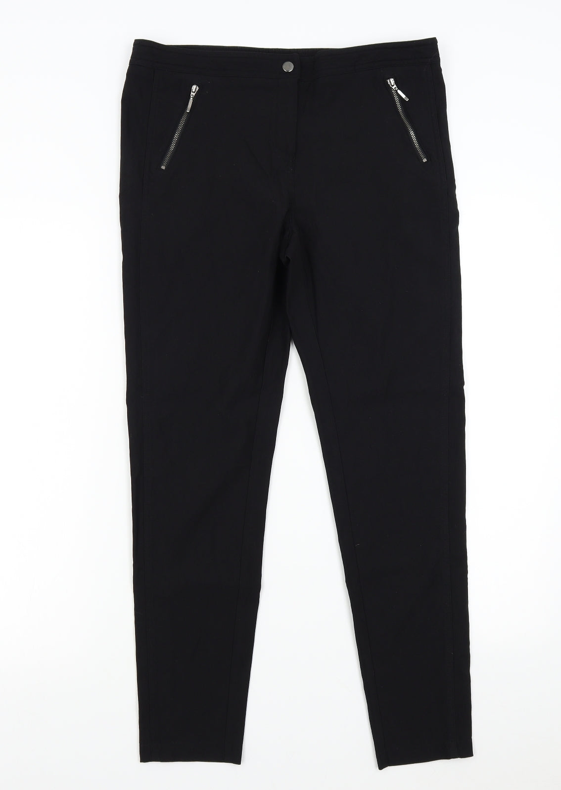 George Womens Black   Trousers  Size 12 L27 in