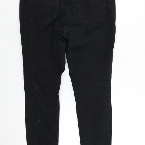 NEXT Womens Black  Denim Skinny Jeans Size 14 L28 in