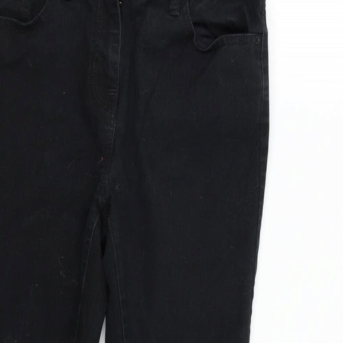 NEXT Womens Black  Denim Skinny Jeans Size 14 L28 in
