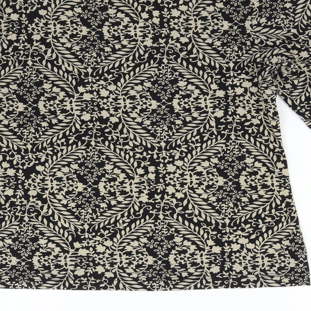 DASH Womens Multicoloured Floral  Basic T-Shirt Size 12