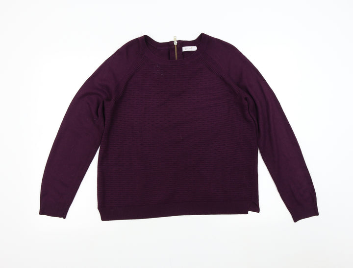 Per Una Womens Purple   Pullover Jumper Size 12