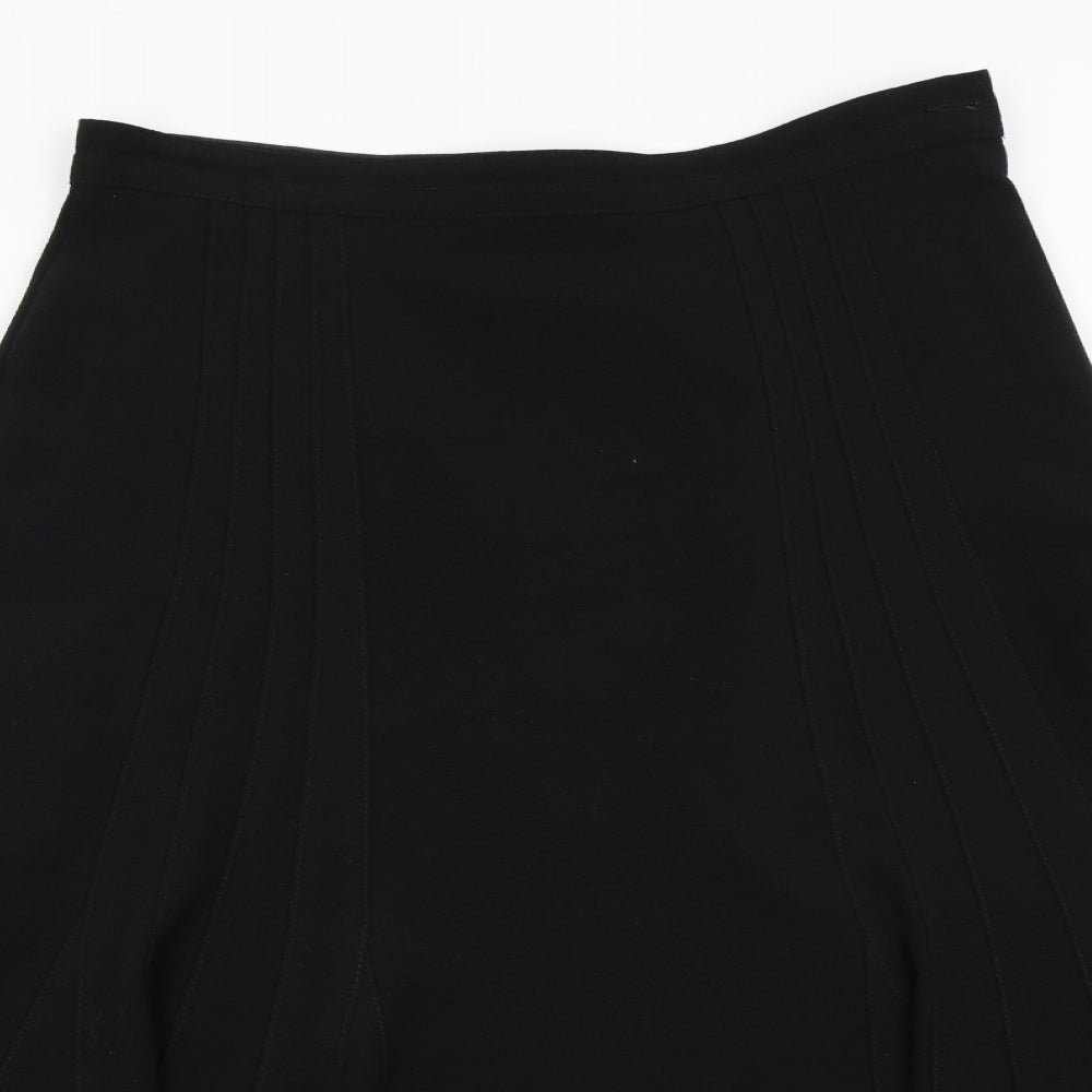 M&S Womens Black   Flare Skirt Size 14
