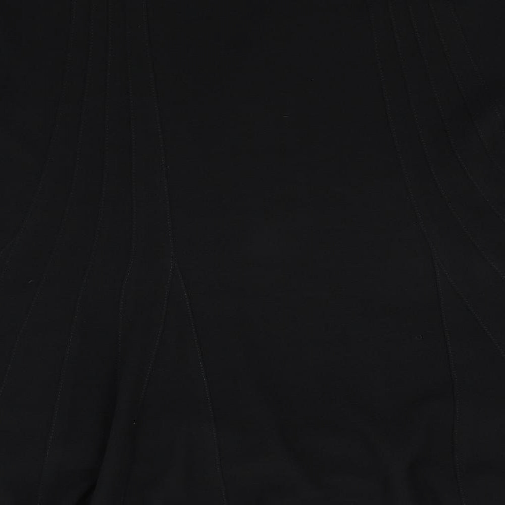 M&S Womens Black   Flare Skirt Size 14