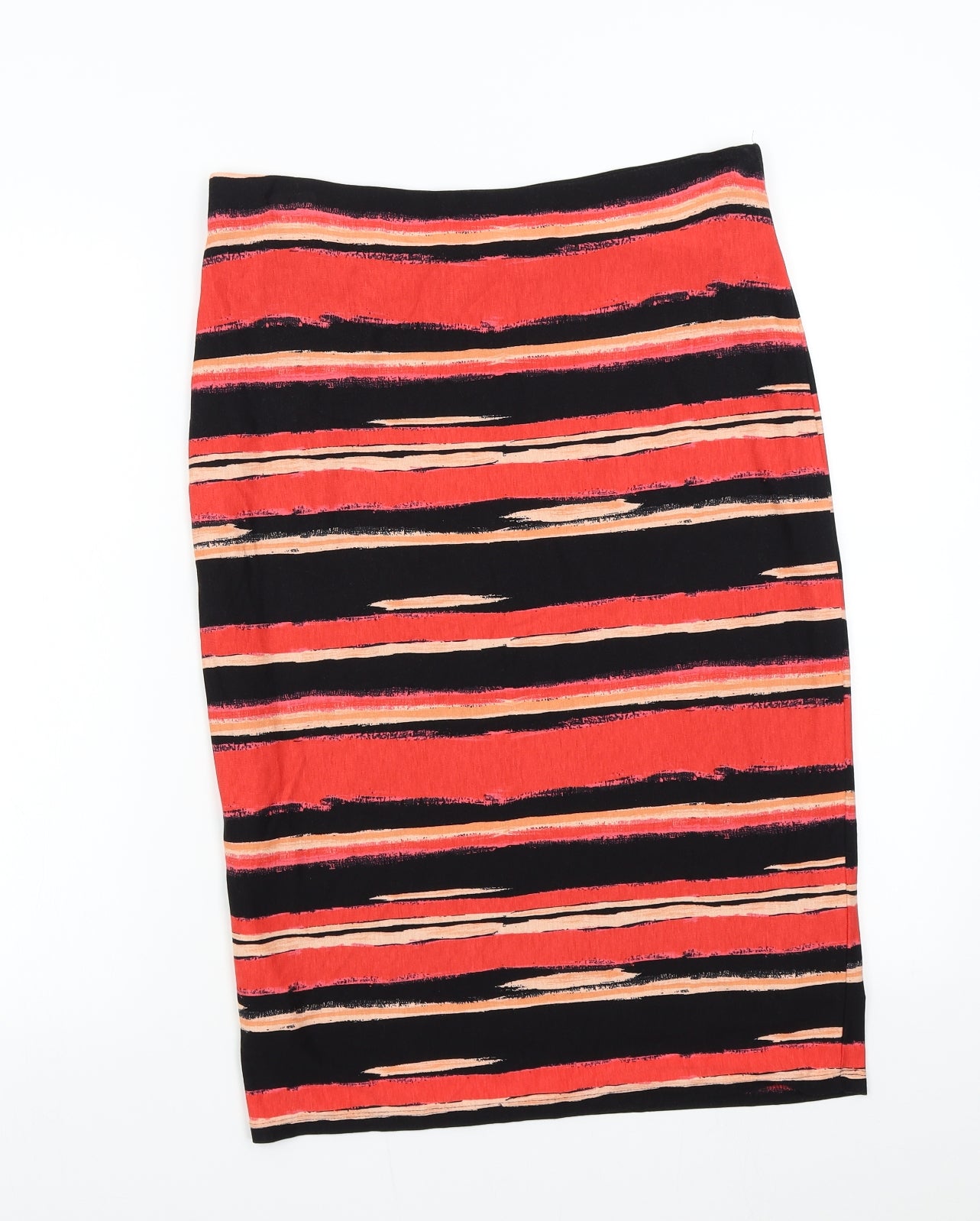 M&Co Womens Multicoloured Striped  Straight & Pencil Set Size 14