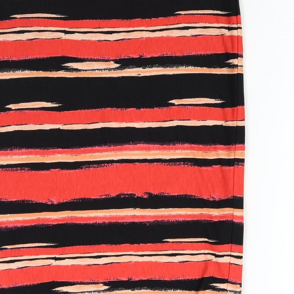 M&Co Womens Multicoloured Striped  Straight & Pencil Set Size 14